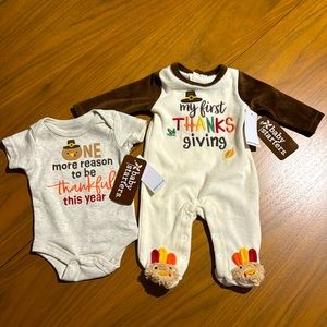 Newborn Thanksgiving onesie and outfit